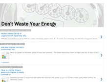 Tablet Screenshot of dontwasteyourenergy.blogspot.com