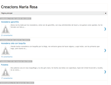 Tablet Screenshot of creacionsmariarosa.blogspot.com