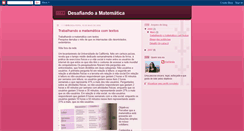 Desktop Screenshot of desafiandoamatemtica.blogspot.com