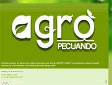 Tablet Screenshot of agropecuando.blogspot.com