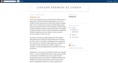 Desktop Screenshot of listado-premios-el-gordo.blogspot.com