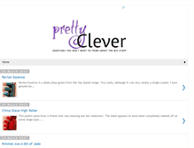 Tablet Screenshot of prettycleverblog.blogspot.com
