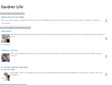 Tablet Screenshot of gardnerlife.blogspot.com