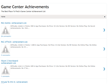 Tablet Screenshot of gamecenterachievementlists.blogspot.com