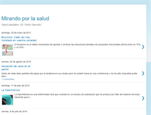 Tablet Screenshot of mirandoporlasalud.blogspot.com