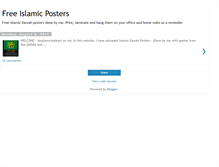 Tablet Screenshot of freeislamicposters.blogspot.com