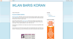 Desktop Screenshot of iklankoranjasa.blogspot.com