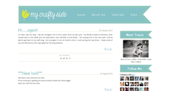 Desktop Screenshot of mycraftysideforyou.blogspot.com