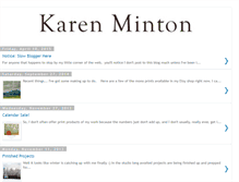 Tablet Screenshot of karenminton.blogspot.com