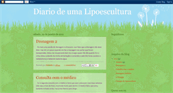Desktop Screenshot of diariolipoescultura.blogspot.com