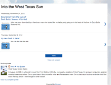 Tablet Screenshot of intothewesttexassun.blogspot.com