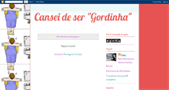 Desktop Screenshot of canseidesergordinha-gaby.blogspot.com