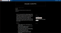 Desktop Screenshot of ogamescripts.blogspot.com