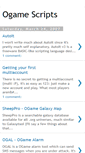Mobile Screenshot of ogamescripts.blogspot.com
