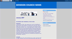 Desktop Screenshot of bowdonchurchnews.blogspot.com