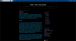Desktop Screenshot of fortherecord08.blogspot.com