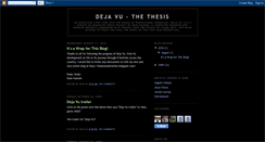 Desktop Screenshot of dejavu-thethesis.blogspot.com