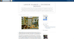 Desktop Screenshot of leslieharrisinteriordesign.blogspot.com