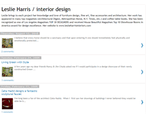 Tablet Screenshot of leslieharrisinteriordesign.blogspot.com