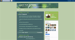 Desktop Screenshot of loveintruthandaction.blogspot.com