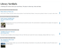 Tablet Screenshot of libraryyarnballs.blogspot.com