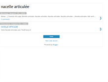 Tablet Screenshot of nacelle-articulee.blogspot.com