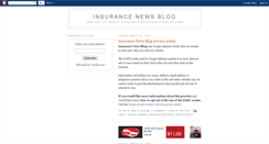 Desktop Screenshot of insurancenewsblog.blogspot.com