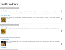 Tablet Screenshot of healthyandsane.blogspot.com
