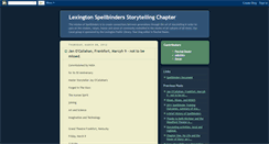 Desktop Screenshot of lexingtonspellbinders.blogspot.com