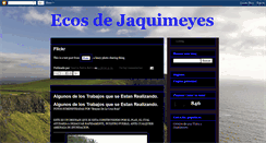 Desktop Screenshot of ecosdejaquimeyes.blogspot.com