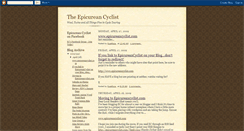 Desktop Screenshot of epicureancyclist.blogspot.com