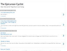 Tablet Screenshot of epicureancyclist.blogspot.com