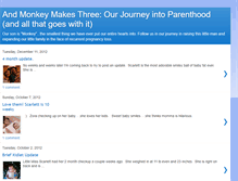 Tablet Screenshot of andmonkeymakesthree.blogspot.com