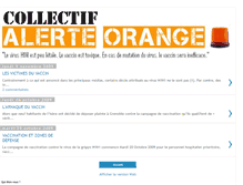 Tablet Screenshot of collectif-alerte-orange.blogspot.com