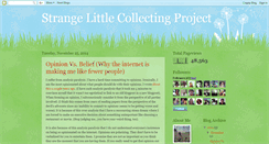 Desktop Screenshot of collectingproject.blogspot.com
