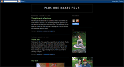 Desktop Screenshot of plusonemakesfour.blogspot.com