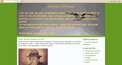 Desktop Screenshot of huesosyplumas.blogspot.com