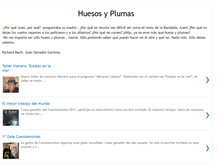 Tablet Screenshot of huesosyplumas.blogspot.com