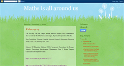 Desktop Screenshot of mathsisallaroundus.blogspot.com