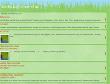 Tablet Screenshot of mathsisallaroundus.blogspot.com
