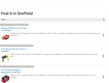 Tablet Screenshot of finditinsheffield.blogspot.com
