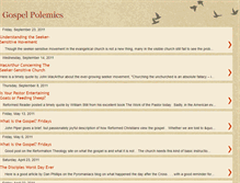 Tablet Screenshot of gospelpolemics.blogspot.com