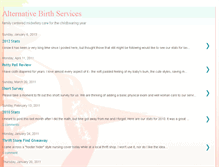 Tablet Screenshot of alternativebirthservices.blogspot.com