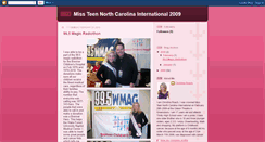Desktop Screenshot of missteennorthcarolinainternational09.blogspot.com