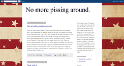 Desktop Screenshot of nomorepissingaround.blogspot.com