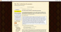 Desktop Screenshot of newarthurianeconomics.blogspot.com