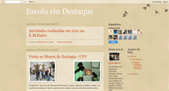 Desktop Screenshot of escolaemdestaque.blogspot.com