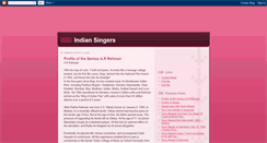 Desktop Screenshot of onlysingers.blogspot.com