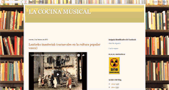 Desktop Screenshot of cocinamusical.blogspot.com