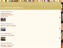 Tablet Screenshot of cocinamusical.blogspot.com